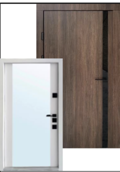 Вхідні двері з дзеркалом всередині Qdoors Галант