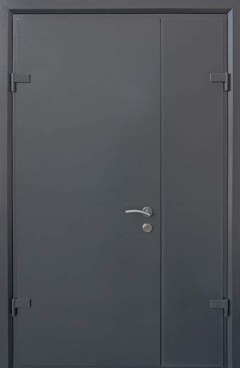Techno-door полуторна RAL 9975 графіт Страж
